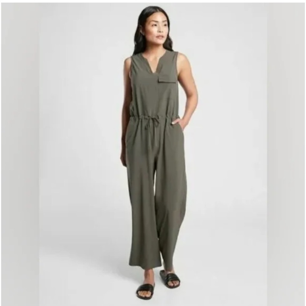 Athleta Olive Green Jumpsuit